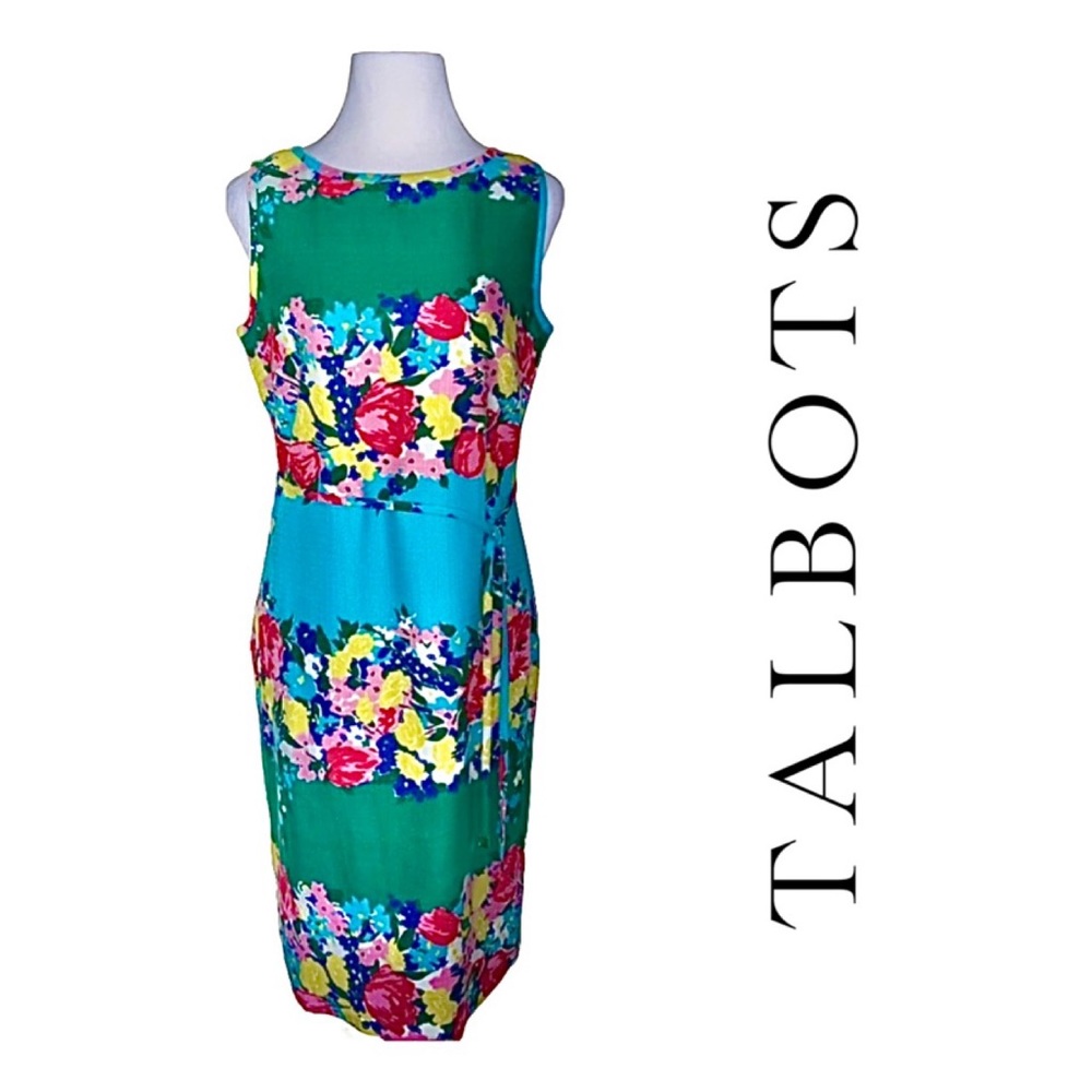 TALBOTS Linen Sheath Dress